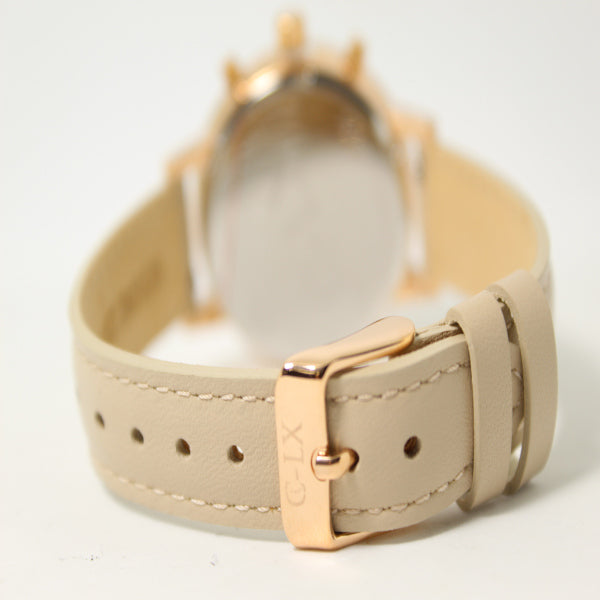 Henle Rose Gold / Taupe Leather
