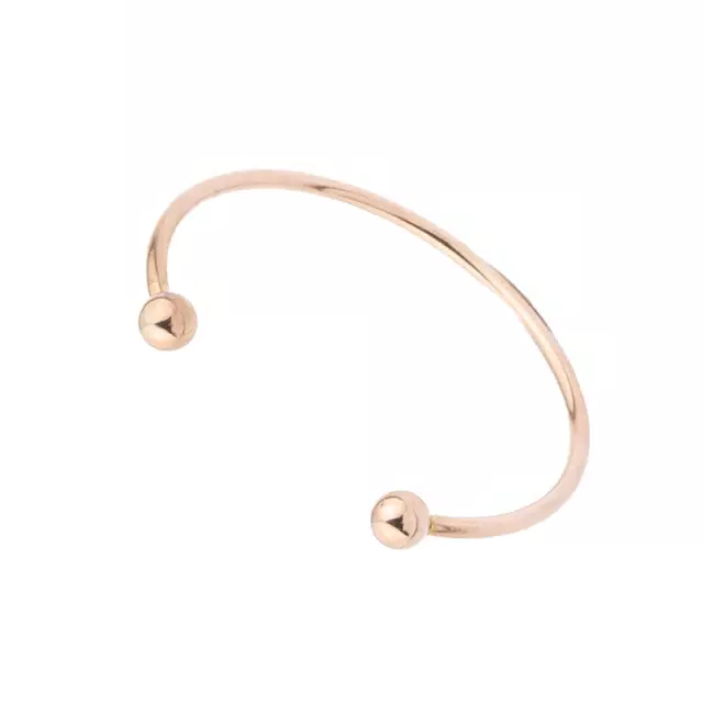 Rose Gold Ball Cuff Bracelet