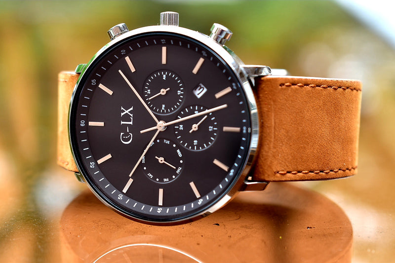 Belmont Tan / Black Nubuck Chrono