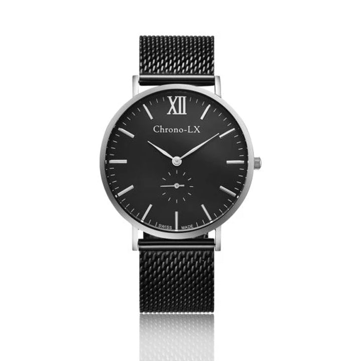 Ladies Classic Franklin Black and Silver