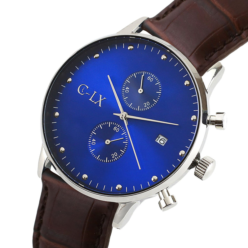 Attucks Blue / Brown Chrono