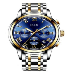 Neptune Blue / Silver Stainless Steel