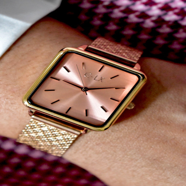 Septima Light Pink / Rose Gold Mesh