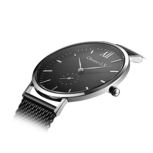 Ladies Classic Franklin Black and Silver