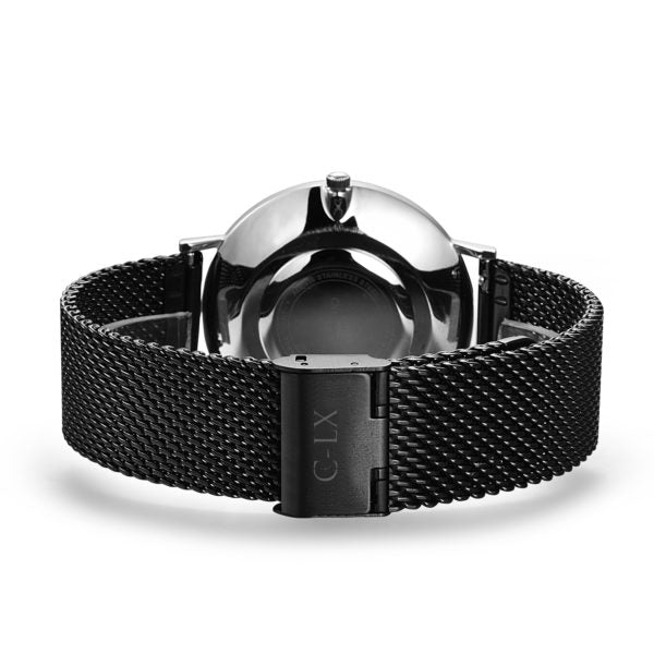 Ladies Classic Franklin Black and Silver